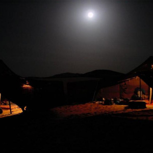 Lua no deserto Marrocos