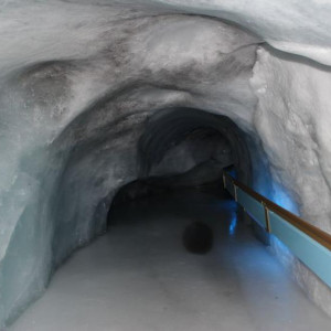 A gruta do glaciar