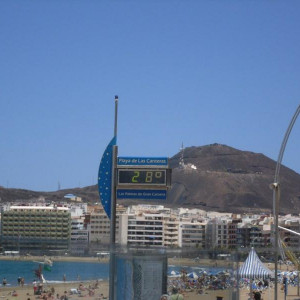Playa de Las Canteras- las Palmas 28oC