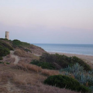 Praia La Barrosa em Sancti Petri