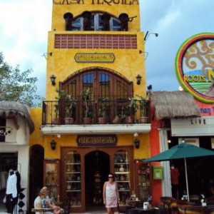 Eu na 5ª Av. em Playa del Carmen