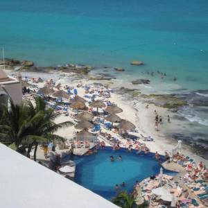 Vista do Hotel Riu Cancun