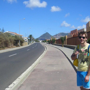 Caminhada até centro de Porto Santo