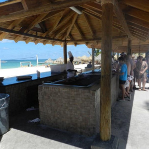 churrasco na praia