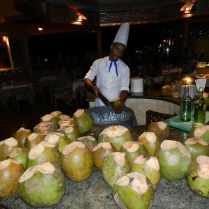 agua coco no hotel