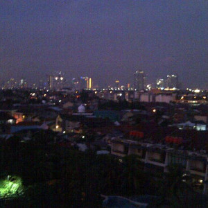 Jakarta - Vista da minha varanda sobre Jakarta