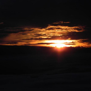Por do sol Ngorongoro