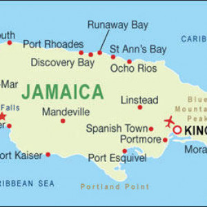 2.Jamaica Map