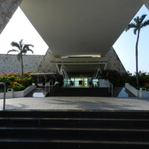 Entrada para a recepção