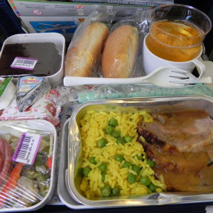 1ª refeição avião