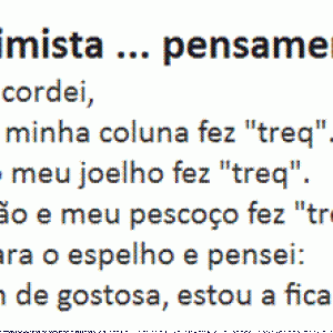 Mulher optimista