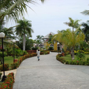 Vista dos jardins