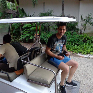 A caminho do Bungalow no Railay Bay Hotel