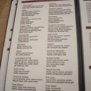 Bar bebidas