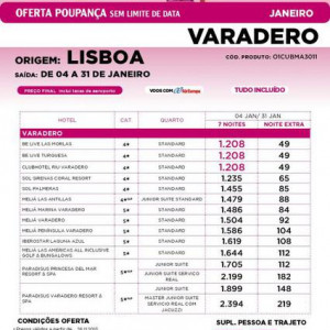 Promoção Travelplan Varadero