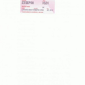 Bilhete Diario Metro