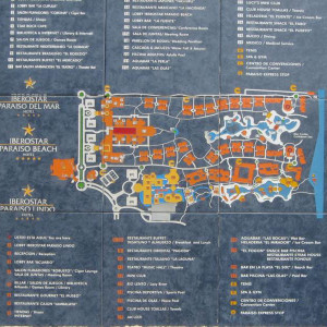 Mapa do resort