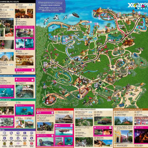Mapa Xcaret