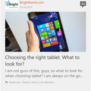 Tapatalk W8 1