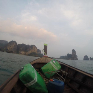 Tail Boat a caminho de Railay Beach