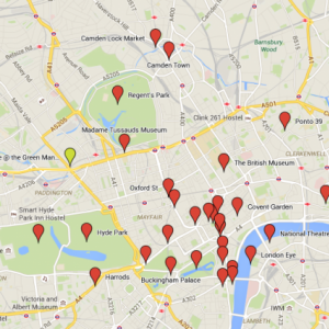 Mapa Londres