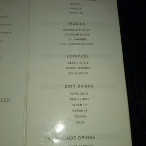Hotel - Algumas bebidas dos bares