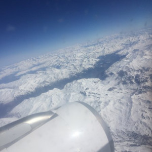 Vista do Avião - Alpes Suiços