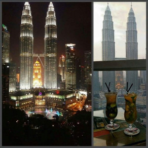 Vista do Roof Bar no Traders Hotel