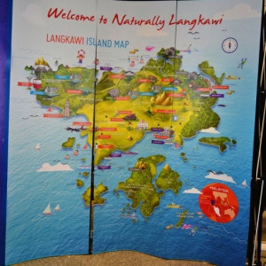 Mapa da ilha de Langkawi