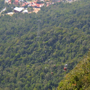 Teleférico para a Sky Bridge