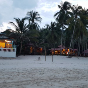 Restaurante na praia