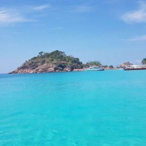 Chegada à praia de Redang