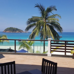 Vista do Restaurante do hotel Coral Redang