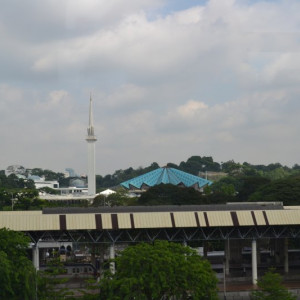 Vista da estação monorail Pasar Seni