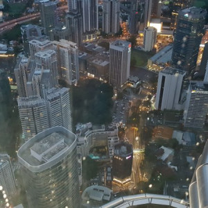 Vista do andar 86 Petronas Twin Towers