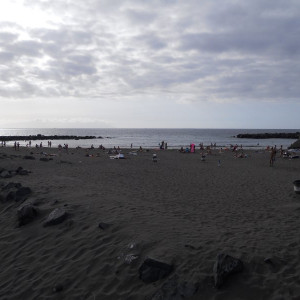 Praia junto ao hotel Sol Tenerife