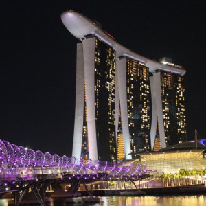 Marina Bay Sands e Helix Bridge