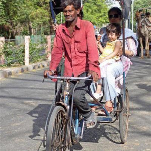 A caminho do Taj Mahal