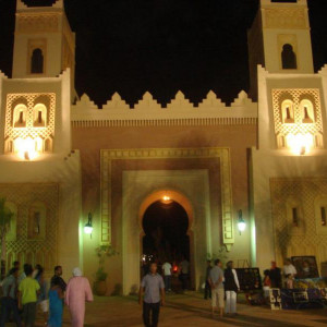 Entrada da Marina de Saidia By Night