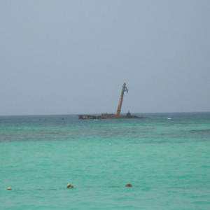 Famoso barco encalhado