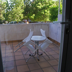 Terraço pertencente ao quarto