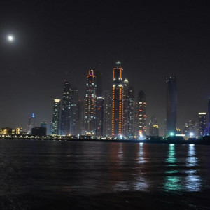 Dubai City from sea