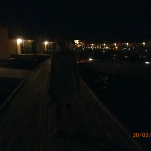 Watervillas à Noite