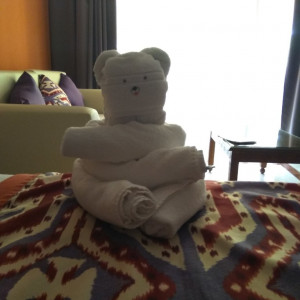 Figuras com as toalhas