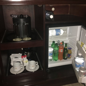 Mini bar do quarto