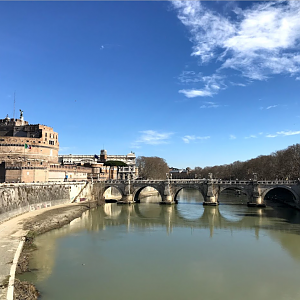 Vista para o Castelo e Ponte Sant'Angelo