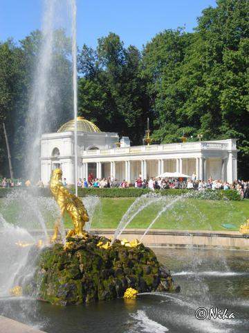 4Petrodvorets   Fontan Samson   Voronihinskaya Colonnade 1