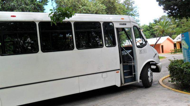 Autocarro do Hotel que nos levava para a praia e Playa Del Carmem