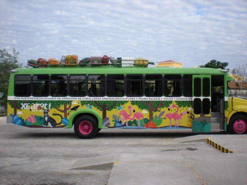 Autocarro para o Xcaret