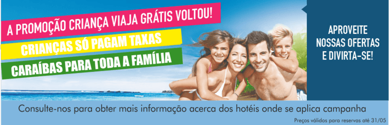 Caraíbas Criança Grátis
